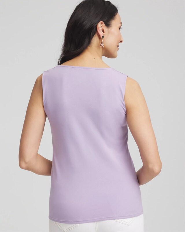 Contour Cotton Square Neck Tank - image 3
